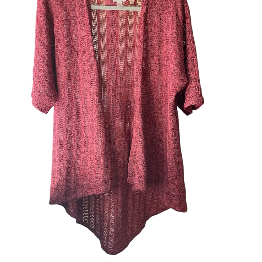 LuLaRoe Open-Front Cardigan - Red